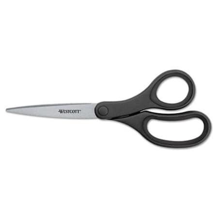 KleenEarth Basic Plastic Handle Scissors8 In. LengthPointedBlack